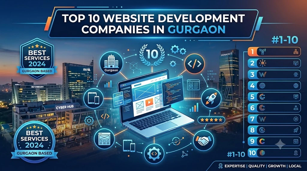 Top 10 Website Development Companies in Gurgaon