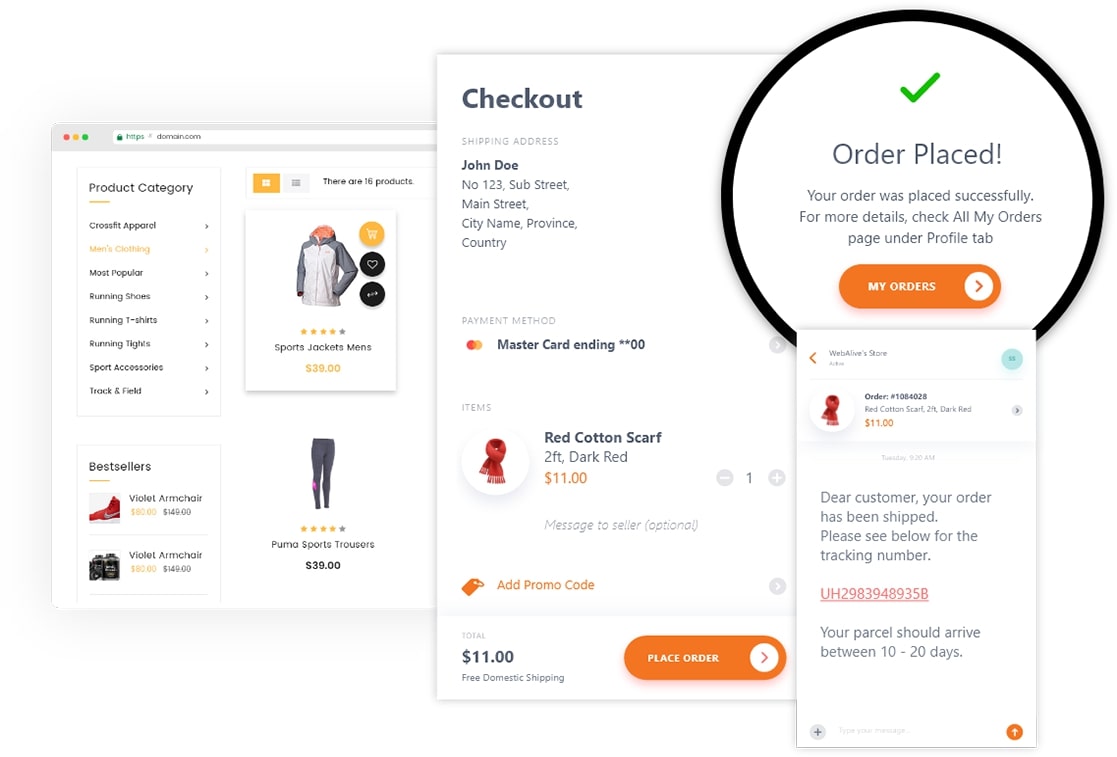 End-to-end solution for your online Store